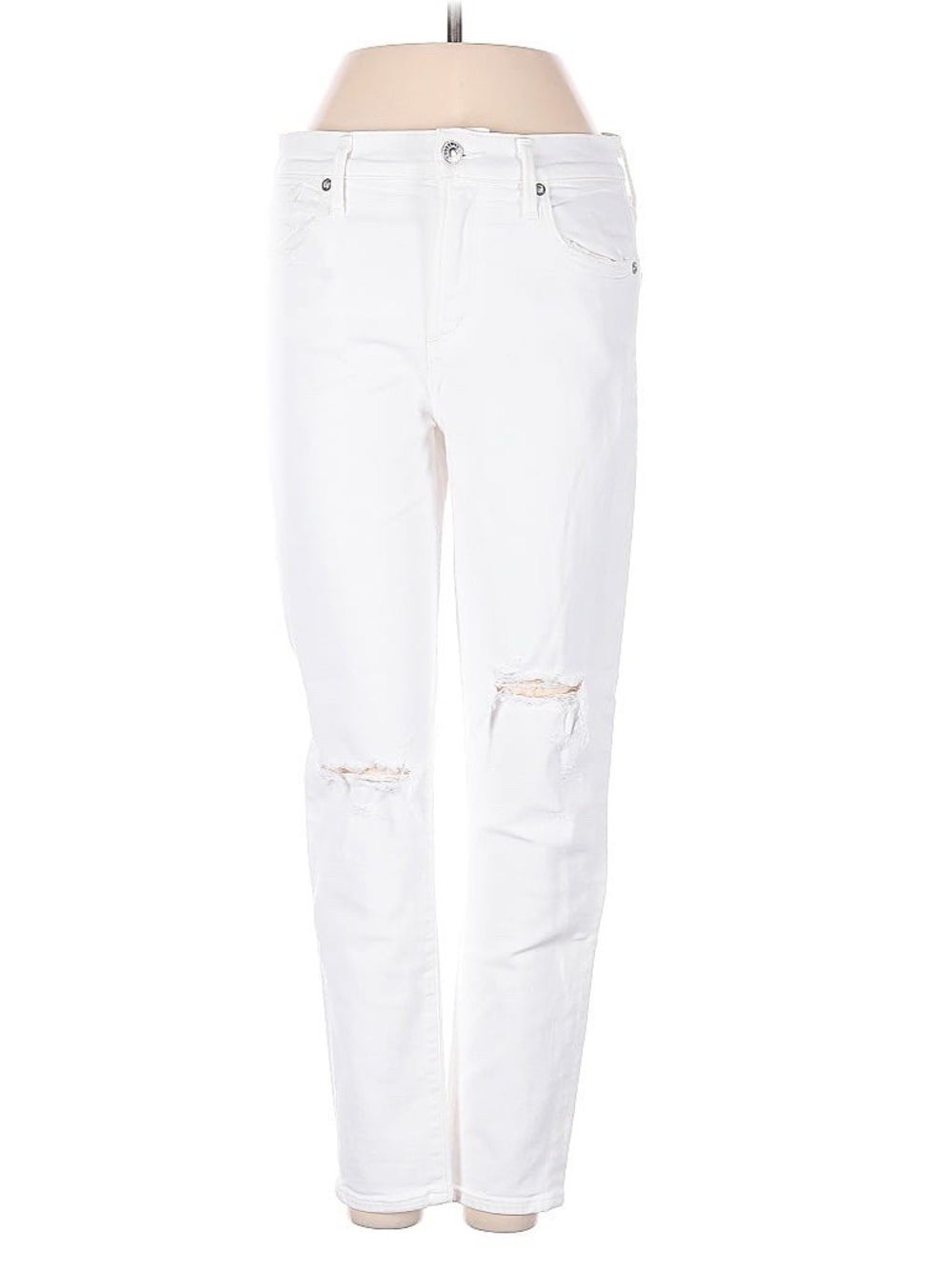 Agolde Sophie Crop Jeans Women Size 26X25 White Style # A018-817 EXCELLENT!!